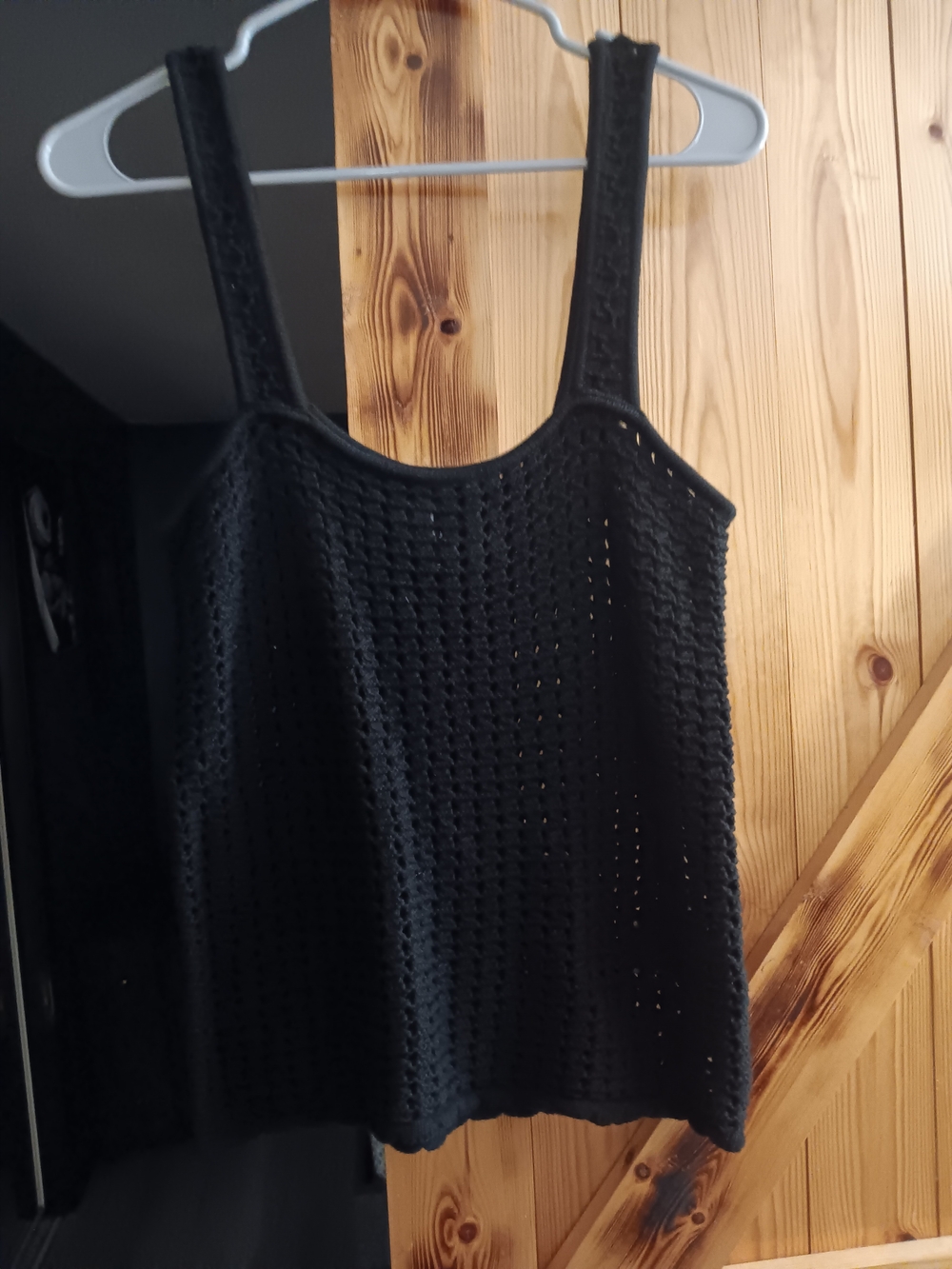 GAP Black Crochet Tank Top